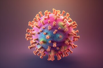 Virus, bacteria, covid 19, infection, diseases and sickness, cancer, Created with Generative AI tool