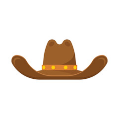 Cowboy hat icon. Cartoon of cowboy hat vector icon for web design isolated on white background