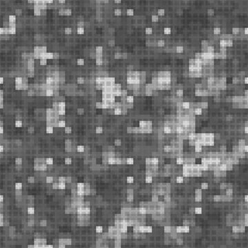 Military Camouflage Seamless Pattern. Urban Gray Digital Pixel Style.