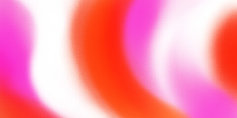 Funky abstract gradient background with grain texture. Hand-drawn retrowave orange, red, pink and purple modern colors.