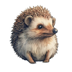 Obraz premium hedgehog character sticker