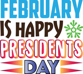 Obraz premium February is happy presidents day