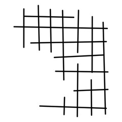 Handdrawn Grid Shape