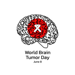 World Brain Tumor Day Vector Illustration
