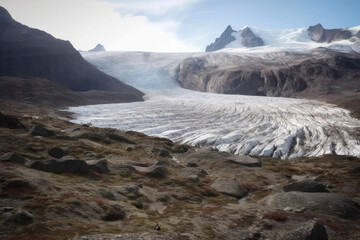 Glaciers on the plateau.