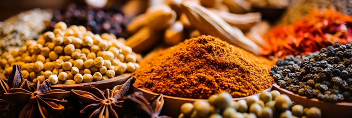 Spices Unveiled: High-Quality Closeup Shot for Engaging Visuals and Social Media Impact