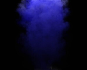 abstract background blue smoke on black background