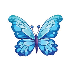 Adorable Garden Creature: Cute 2D Butterfly Illustration