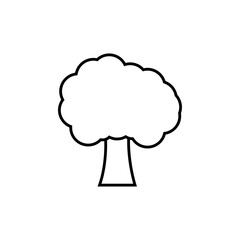 Tree line icon, logo vector
