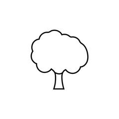 Tree line icon, logo vector