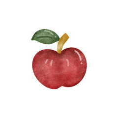 A red apple.