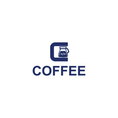 Fototapeta premium modern coffee vector logo design template