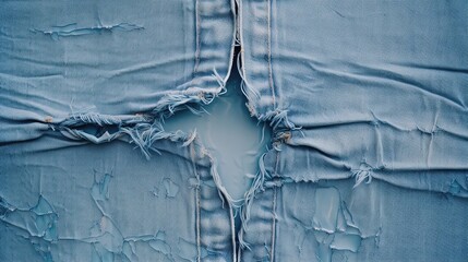 Naklejka premium abstract jean fabric texture close up background, Generative Ai