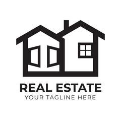 Creative Modern Abstract Minimal Real Estate Home House Logo Design