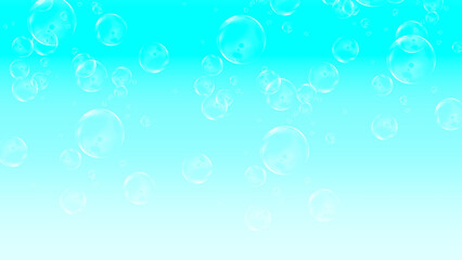white bubble pattern on fresh mixture of Bright Cyan, light Aqua , Cyan ,Tron Blue and Electric Blue color gradient background