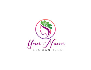 Woman logo and beauty logo collection