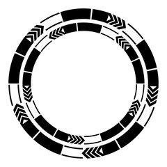 pattern circle frame