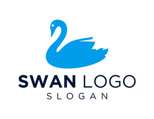 Logo about Swan on a white background. created using the CorelDraw application.