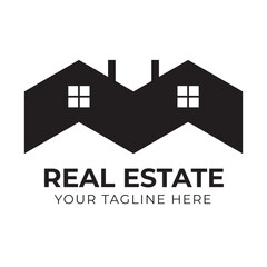 Professional Modern Abstract Minimal Real Estate Home House Logo Design