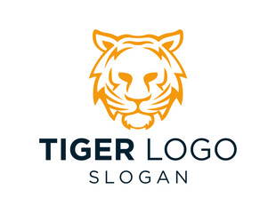 Logo about Tiger on a white background. created using the CorelDraw application.