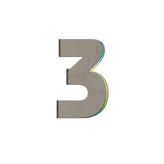 Wall Metal Sign 3D Alphabet or PNG Letters