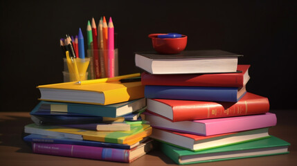 textbooks and stationery for student generative ai