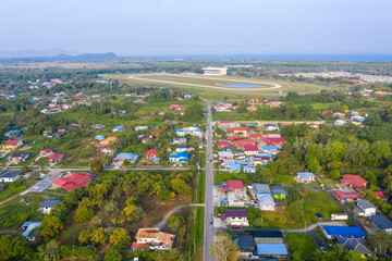 Aerial view of Tuaran Borneo, Malaysia