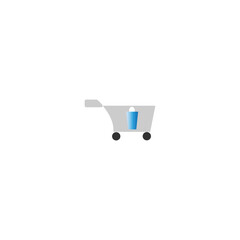 shopping cart icon logo design stock vector and photos
