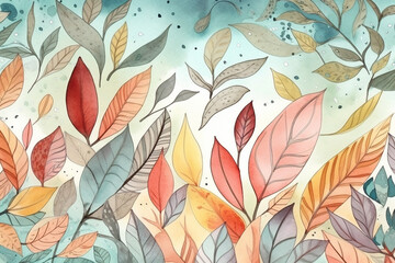 Valentine Background watercolor Generative AI