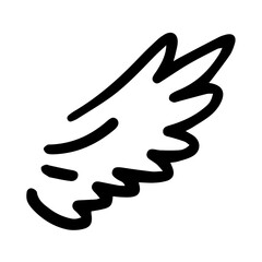 hand drawn wing