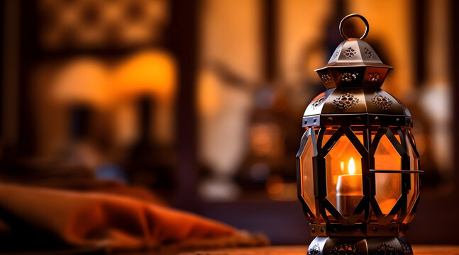 old lantern in the mosque