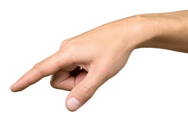 Human hand empty outstretched palm