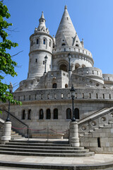 View at Fishermen's bastion at Budapest on Hungary