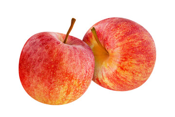 2 Apples isolated on transparent background PNG cut out