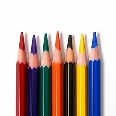 Fototapeta premium Colored pencils. Back to school. Art. Generative AI