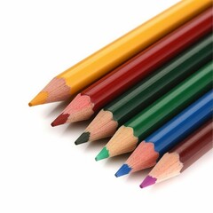 Obraz premium Colored pencils. Back to school. Art. Generative AI
