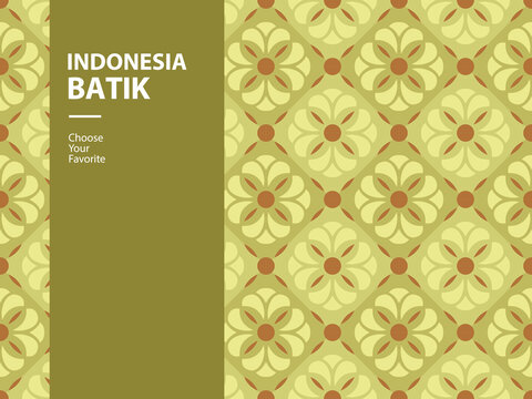 batik pattern seamless indonesia element independence day national drawing vintage fashion vector