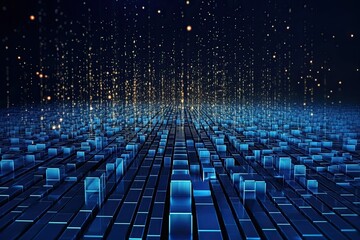 Fototapeta premium Technology big data AI concept background created by generative AI