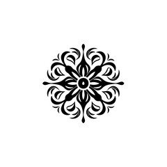 Flower Icon, Daisy Symbol, Floral Logo, Garden Silhouette, Blossom Pictogram in Minimal Style