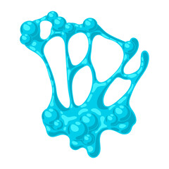 Splattering blotch slime. Toxic mucus smudges stain. Leaking paint blot.