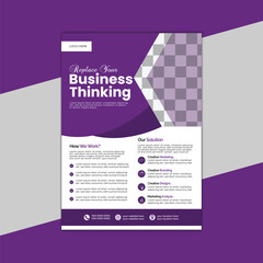 creative Corporate business flyer or poster template design 