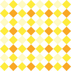 Cute vector seamless pattern. yellow checkered pattern. Decorative element, design template with yellow shade.