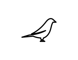 bird hand drawn icon design