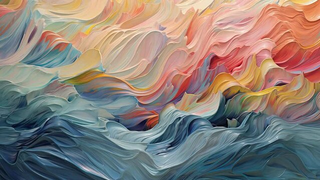 Abstract pastel motion background, creative video texture movement with delicate colors, dreamy graphic with elegant and luxury style, feminine design for females 