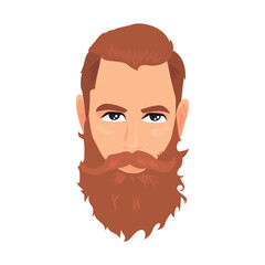Bearded Guy icon. Colored vector element from beards collection. Creative Bearded Guy icon for web design, templates and infographics.