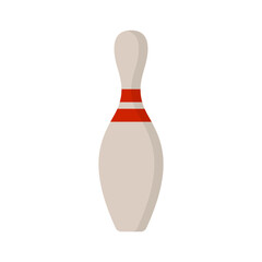 bowling pin flat vector illustration logo icon clipart