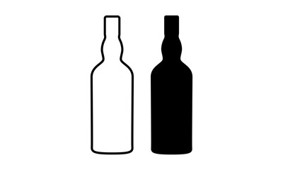 wine bottle logo