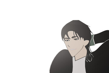 beauty, boy, bubble, cartoon, character, chat