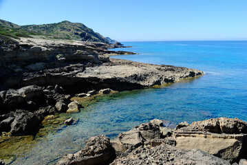 Fototapeta na wymiar La costa della Nurra a Cala Rugginosu
