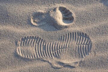Spur im Sand